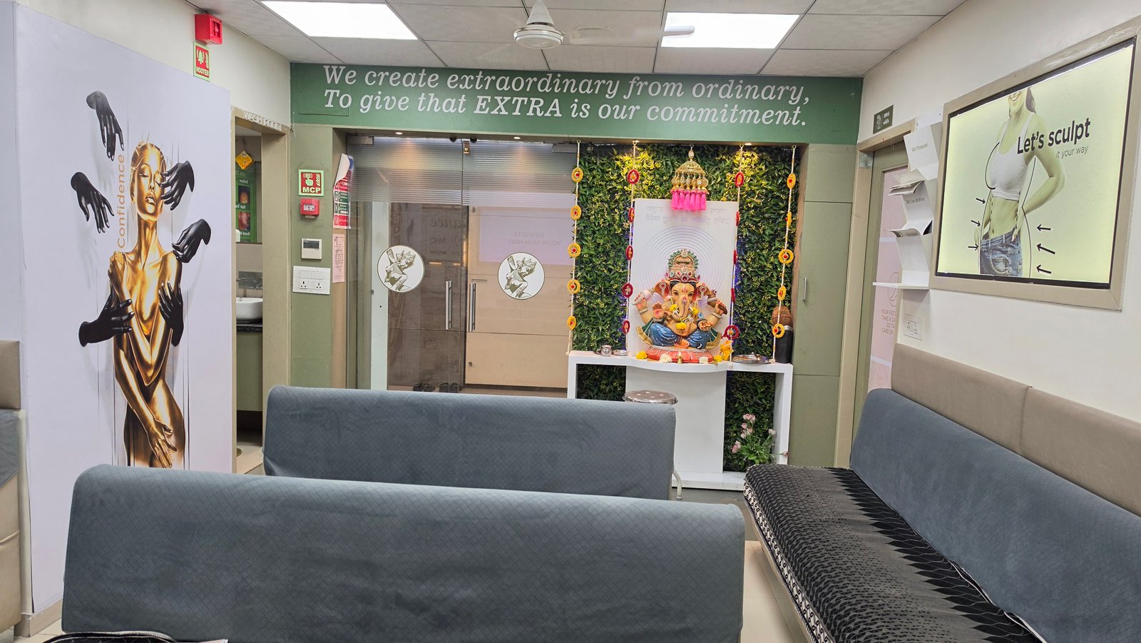 Welcoming waiting area at Elegance Transgender Clinic, Surat Welcoming waiting area at Elegance Transgender Clinic, Surat