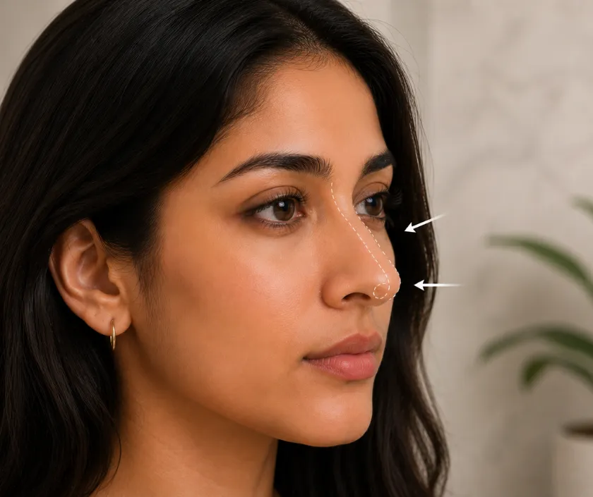 Bridge Reduction & Profile Softening at Elegance Transgender Clinic, Surat