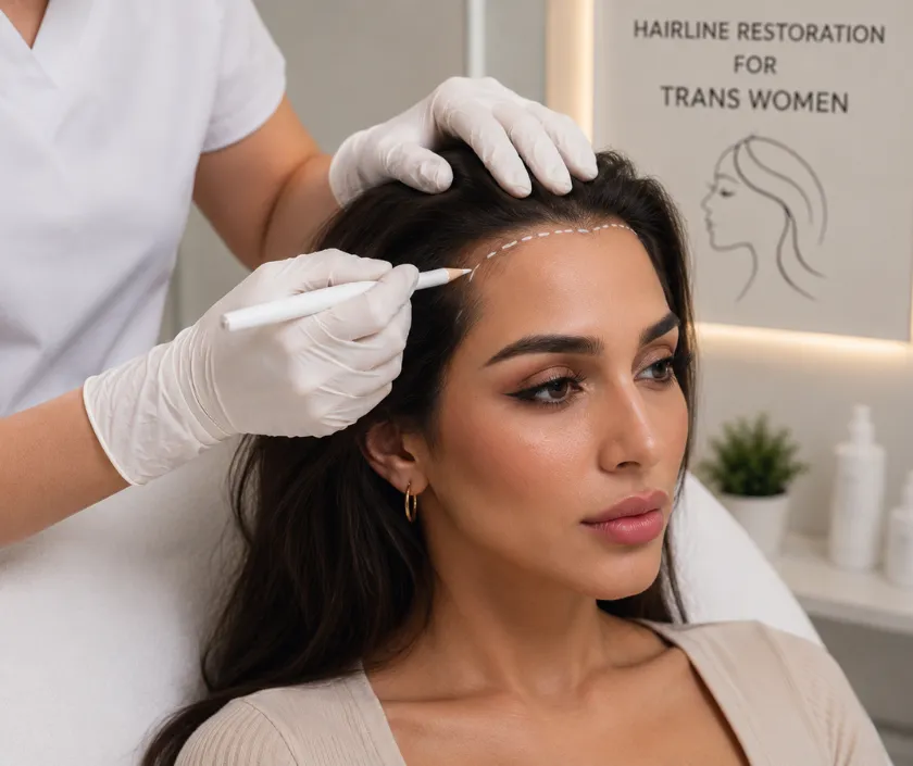Hair Transplant for Transgender Patients, Hairline Feminization and Beard Restoration