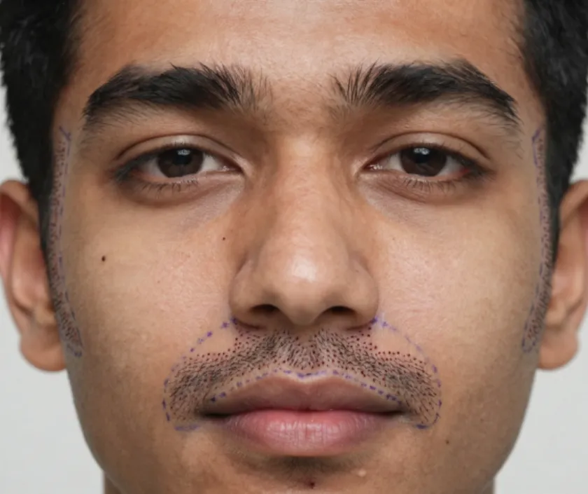 Moustache & Sideburn Transplant at Elegance Transgender Clinic, Surat