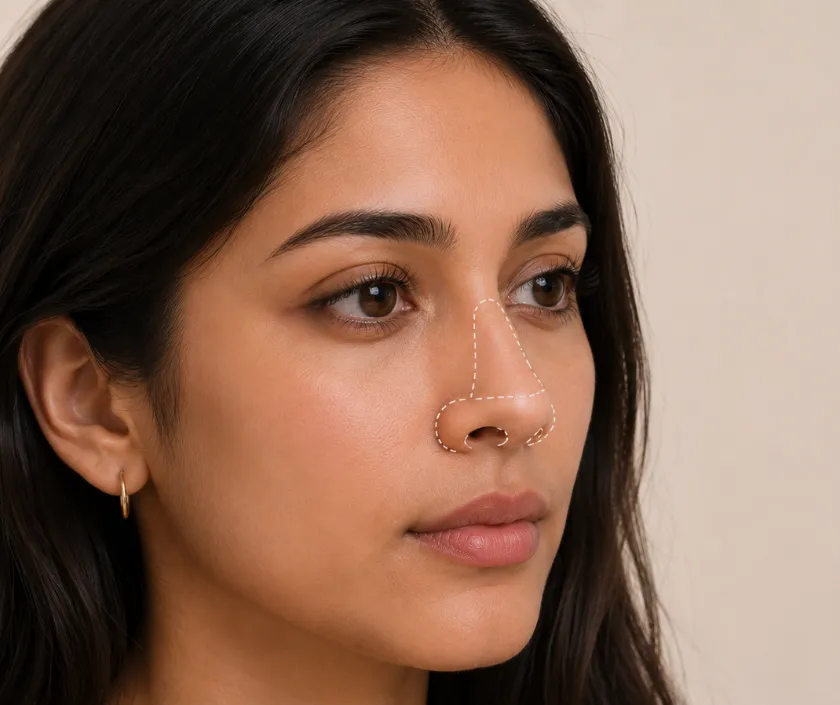 Tip Refinement & Nostril Narrowing at Elegance Transgender Clinic, Surat